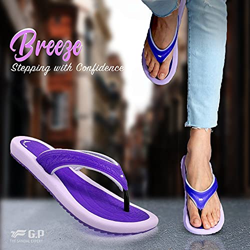 Gold Pigeon Shoes Gp Breeze Light Weight Flip Flops For Women: 8521 Black, Eu40 (Us Size 8.5-9) #TOP6