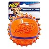 Nerf Dog 35 Inch Two Tone TPR Spike Ball for Dogs OrangeBlue X Small