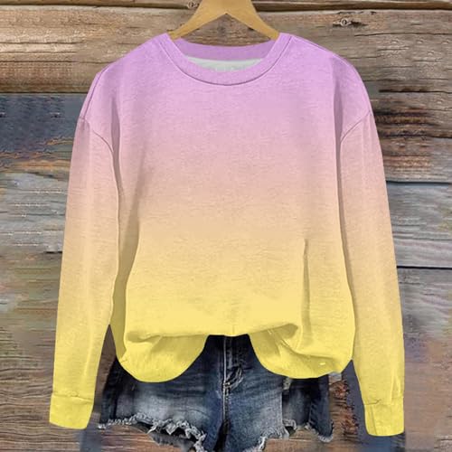 Sweatshirts For Teen Girls Cute Tie Dye Long Sleeve Crew Neck Pullover Tops Casual Kids Preppy Clothes4
