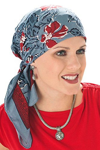 30 Inch Woodblock Hand Stamped Head Scarves | Hand Made Square Cotton Scarf3