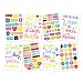 Simple Stories DIY Stickers, 4 by 6-Inch, Words, 8 Per Package
