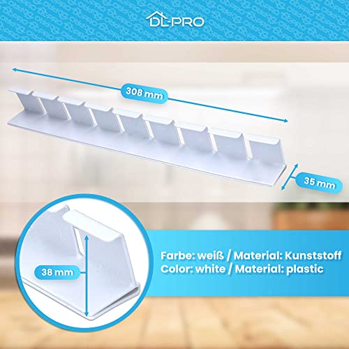 DL-pro Flaschenhalter 31x4,5x3,5cm passend für Bosch Siemens Neff Constructa 00791396 Flaschenkamm für Abstellfach Flaschenfach Kühlschranktüre