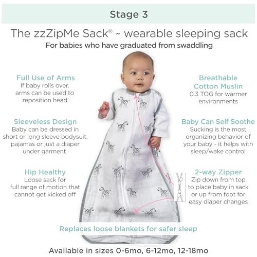 Image of Amazing Baby Muslin Sleeping Sack