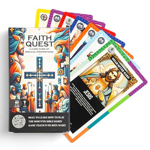 FAITH QUEST - Bible Card Game - Christian Trivia Game