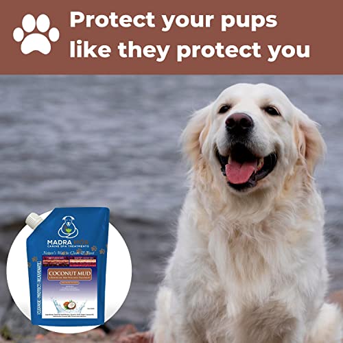 Image of Worldwide Nutrition Bundle: Madra Mor Coconut Mud - Dog Essentials Mud Bath, Dog Grooming, Dry Skin for Dogs Treatment, Dog Coat Skin Care Products - 10oz Pouch & Multi-Purpose Key Chain