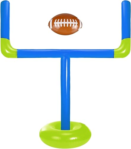 Miniatura 8 de Juego de fútbol inflable jumbo con pelota de fútbol con pelota de fútbol, poste de portería de fútbol, accesorios de fútbol al aire libre, juguetes
