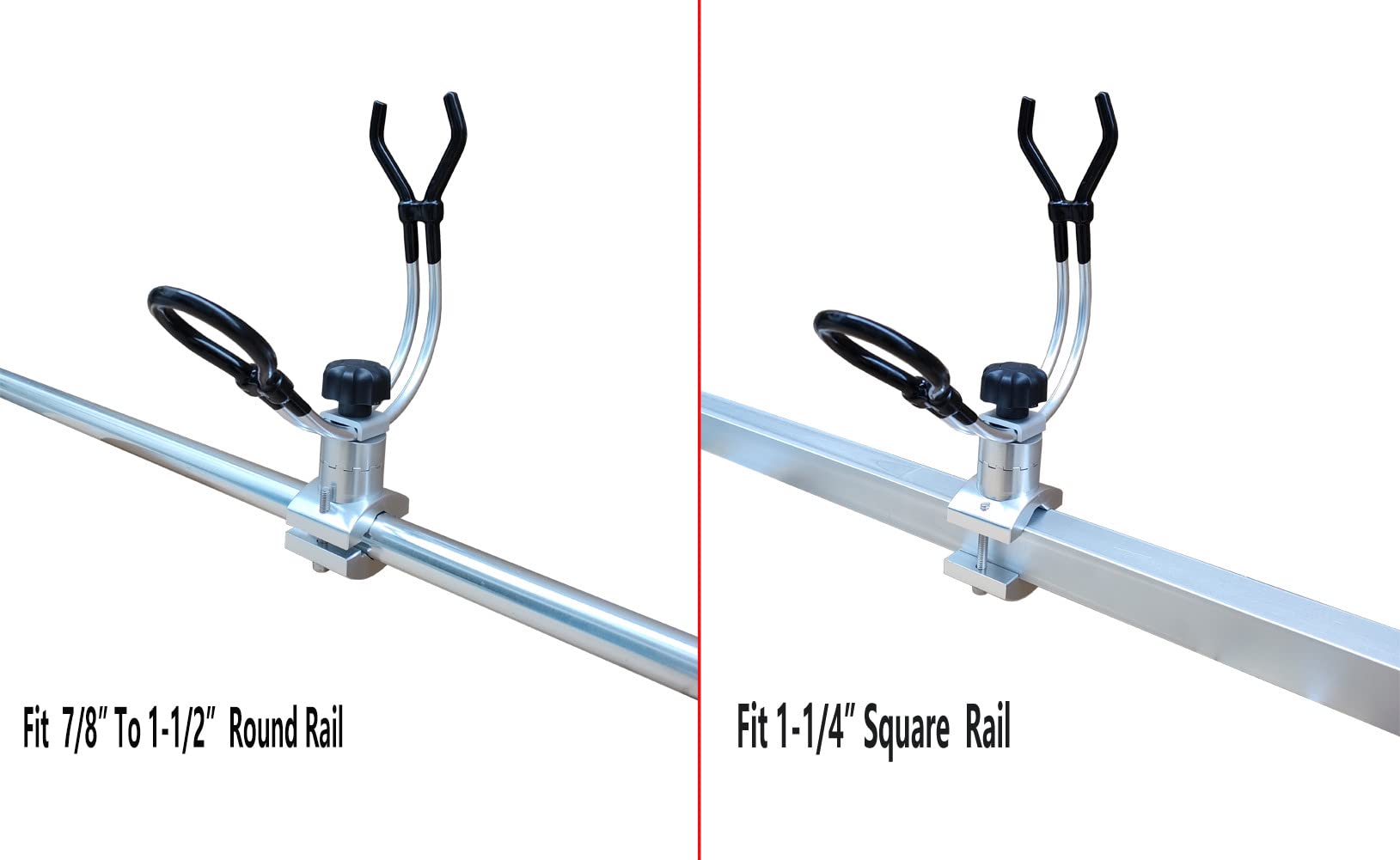 Support Canne à Pêche Pour Bateau - Pince En Aluminium - Fixation Quai/poteau - NEUF