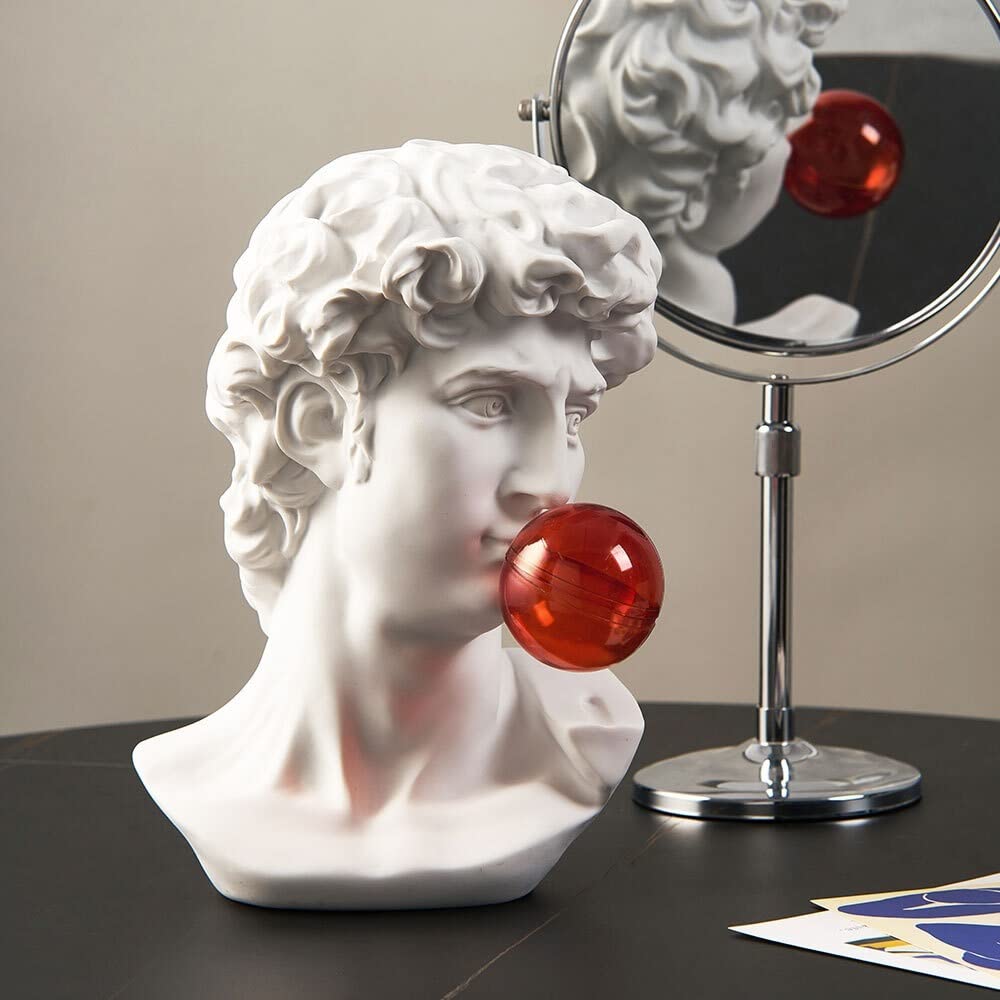 figurka dekoracyjna Wystrój domu Rzeźby Strona główna David Statua Grecka Statua Dekoracyjne Rzeźby Rzeźby Głowy Popiersie rzeźba artystyczna(Artemis-small)