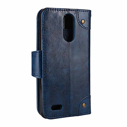 Capa K10 2017, Dfly-US Retro Slim Couro PU Estilo Página Integrado 5 compartimentos para cartões Clá