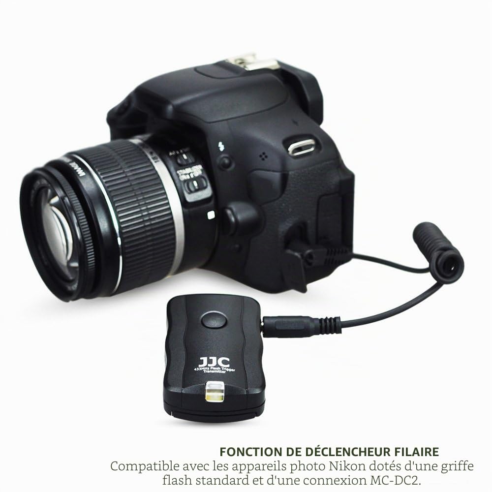 Déclencheur de Flash télécommande sans Fil Studio Déclencheur de Flash Speedlite kit pour Canon EOS 750d/1200d/1300d/200d/100d/800d/760d/70d/77d/80d/700d/1100d/1000d/M6/M5/650d/600d/550d/500d/450d