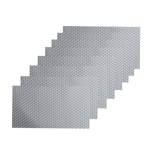 Image of Tigbrother Refrigerator Shelf Liners (8 Pack) – Non-Adhesive, BPA-Free Fridge Mats for Drawers, Cabinets & Kitchen, Waterproof, Easy to Clean, Cuttable Shelf Liner for Fridge (Gray)