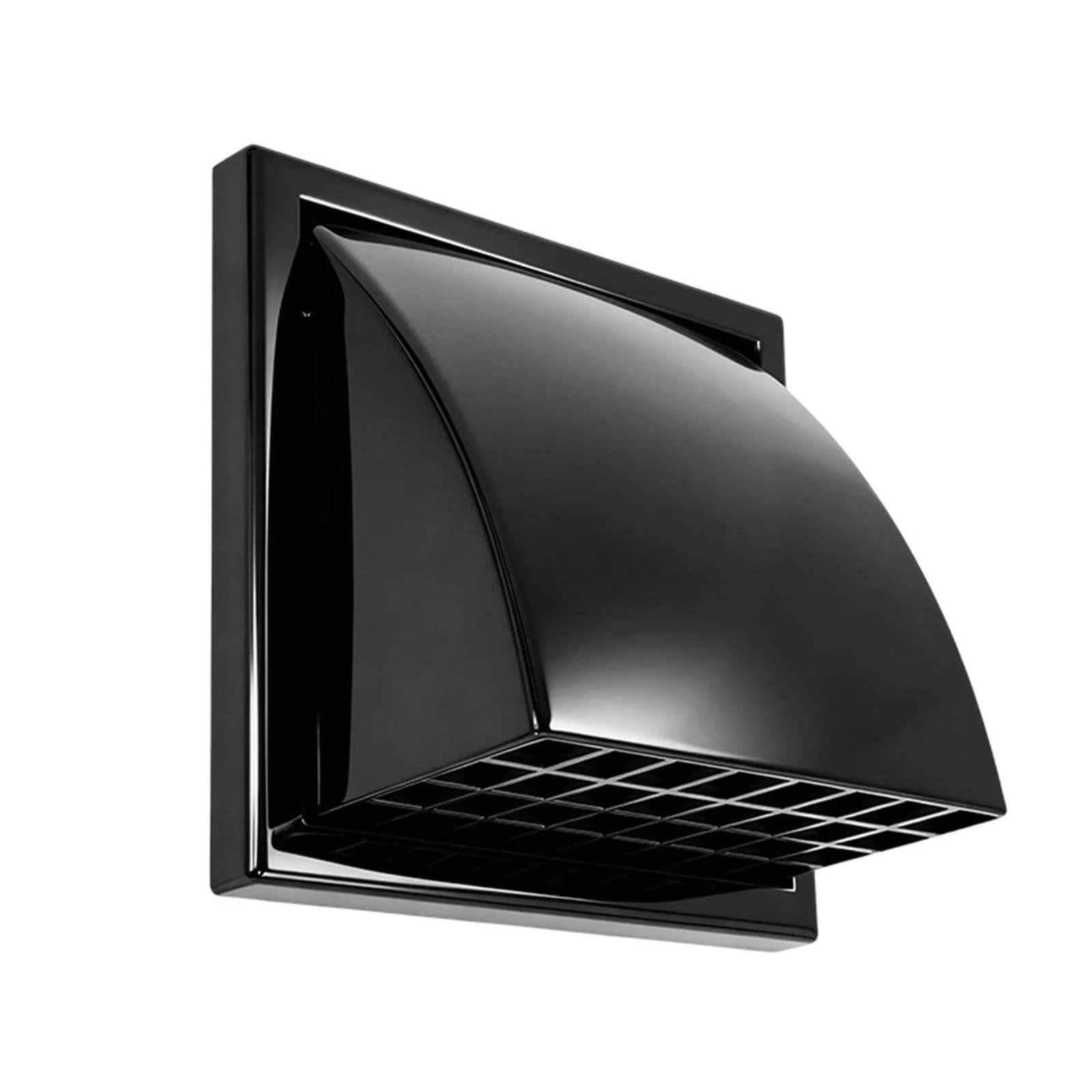 Plastics Exhaust Hood Exterior Wall Ventilation Grille Outdoor Air Vent Cap Exterior Wall Exhaust Vent Outlet Deflector Rainproof Ranges Hood Ventilation Outlet
