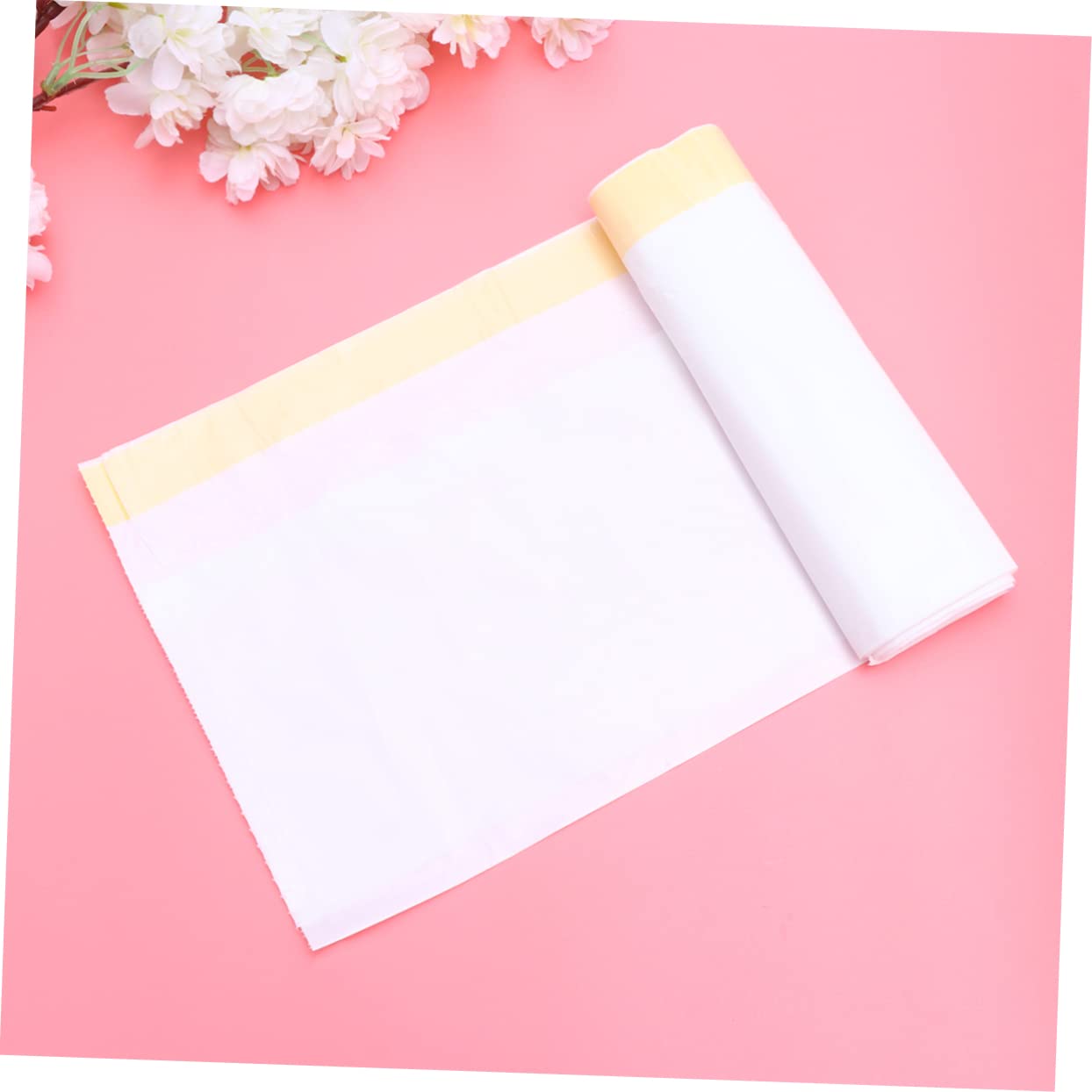 HANABASS 6rolls Cat Litter Cleaning Bags Waste Disposal Pouch for Litter Changes Fits Standard Pans Liners for Convenient Cleanup