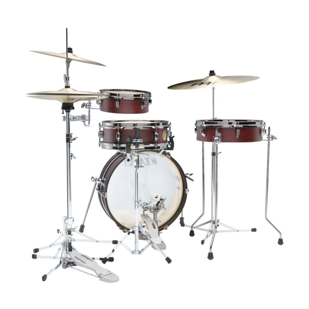 Tama LJK48PBN Club-JAM Pancake Set Burgundy Walnut Wrap - Set di fusti per batteria