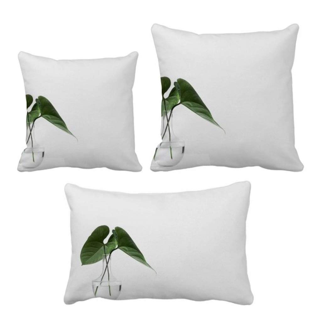 Coussin feuilles vertes DIYthinker parure pour rénover déco canapé usé