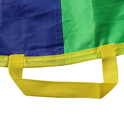 image for Everfunny Play Parachute, 12 Foot for Kids with 12 Handles Play Parach