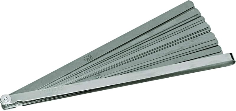 Proto J000TL 25 Blade Long Feeler Gauge Set (1/2" and 12" blades in steel holder)