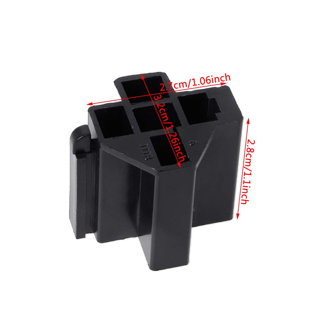 Relè Scheda PC 5 Pin 12v 40amp SPDT Con PCB Relè Socket Supporto - Foto 7