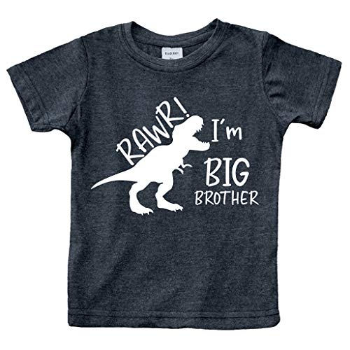 rawr im Big Brother Shirt Dinosaur Toddler boy Tshirt Dino Announcement ouotfit.