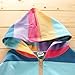 RETSUGO Toddler Girls Zip-up Hoodie Jacket Rainbow Sweatshirts Colorful Long Sleeve Shirt Kids Playwear Clothes Size 4T