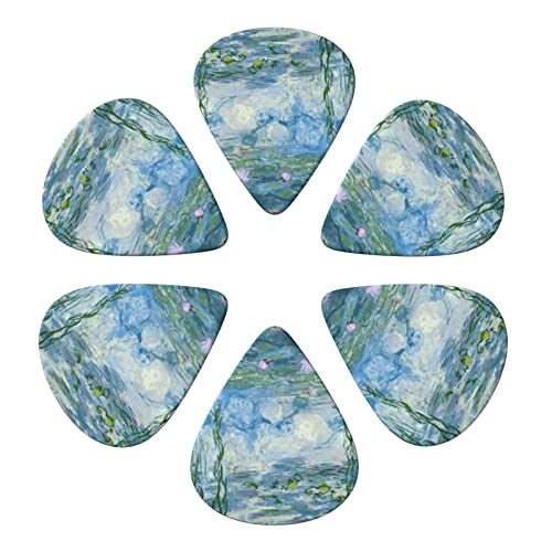 Lot de 6 médiators imprimés nénuphars pour guitare acoustique et électrique avec boîte de rangement - Les Beatles, Paul McCartney, John Lennon, RIngo Starr, George Harrison Lot de 6 médiators imprimés nénuphars pour guitare acoustique et électrique avec boîte de rangement – Image 5