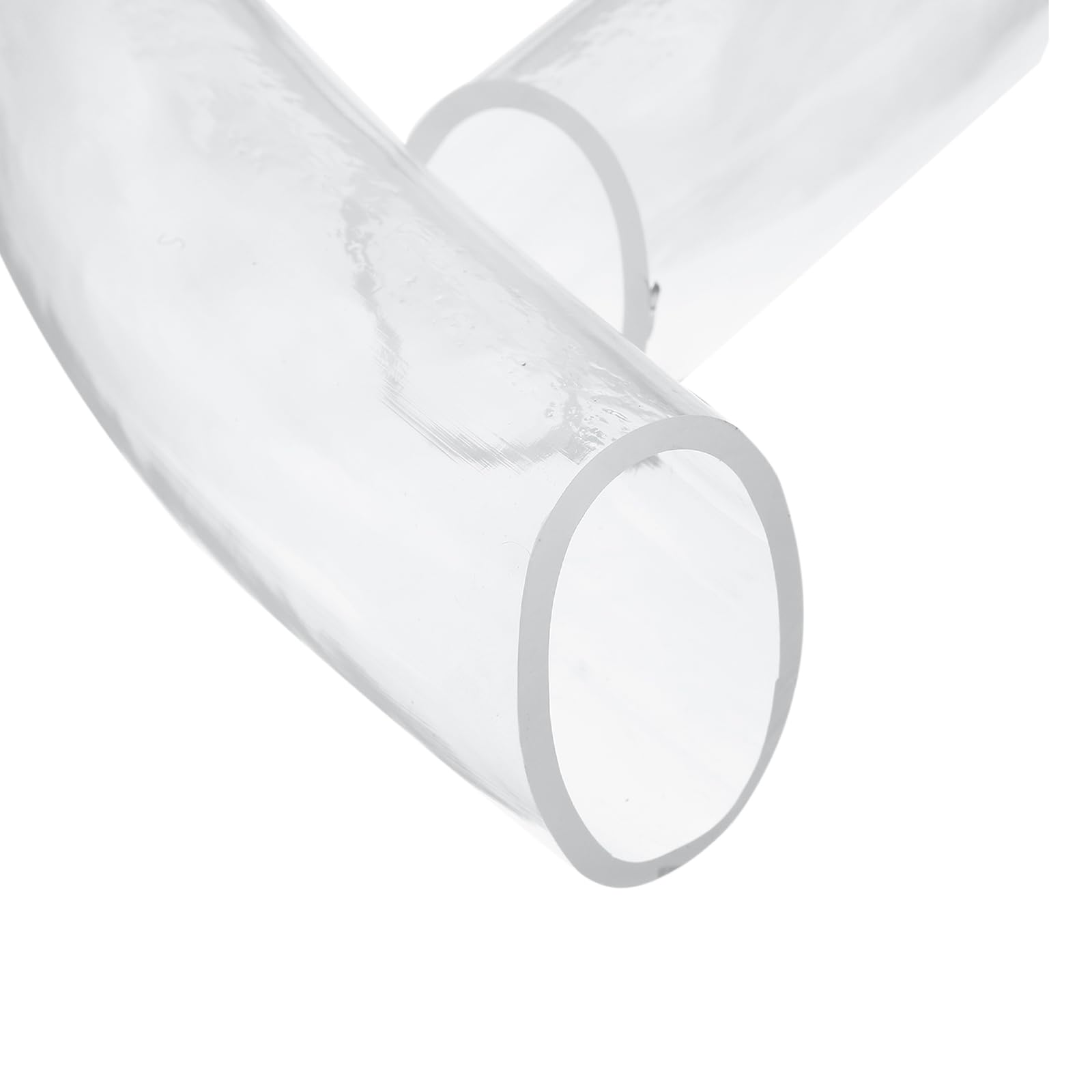 QUARKZMAN Manguera Transparente PVC 50mm ID x 58mm OD Tubo transparente flexible, 0.92Metros tubo pvc plástico de transferencia de agua aceite aire para Tanque y Acuario