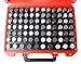 Accusize Industrial Tools 82 Pc 0.751'' To 0.832'' plus Pin Gauge Set, Class Zz, 2'' Overall Length, P5(+)