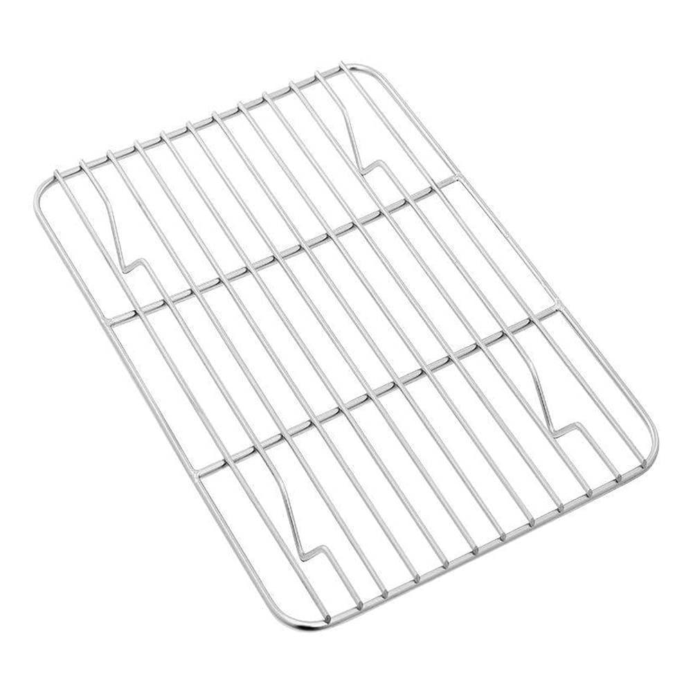 Bandeja de horno extraíble Parrilla rectangular de acero inoxidable Bandeja para hornear galletas Placa con rejilla de enfriamiento Gadget de cocina Sartén antiadherente para horno Horno Rejilla de