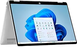HP Notebook OmniBook 5 Flip 2 em 1, tela sensível ao toque 2K de 14 polegadas, Intel Core 5 120U, 8 GB de RAM, SSD de 512 GB, placa de vídeo Intel, teclado retroiluminado, Windows 11 Home, Glacier