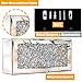 GOTHICO Mirrored Remote Holder, Wall Mounted Crush Diamond Bling Decoration Organizer Storage Box for Remote Phone Pad Wallet Notebook (8.3
