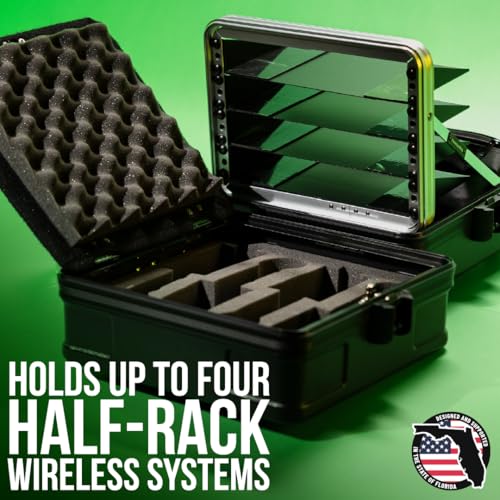 gator shure cases system solution series wireless system solution case 4 - holds 4 systems sh-wsys-case4