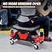 YITAHOME Mechanic Stool 330 LBS with Wheels, Heavy Duty Rolling Mechanics Seat, Rolling Tool Seat for Automotive Auto Repair