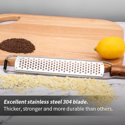 Rallador de Acero Inoxidable con Mango de Madera miniatura 6