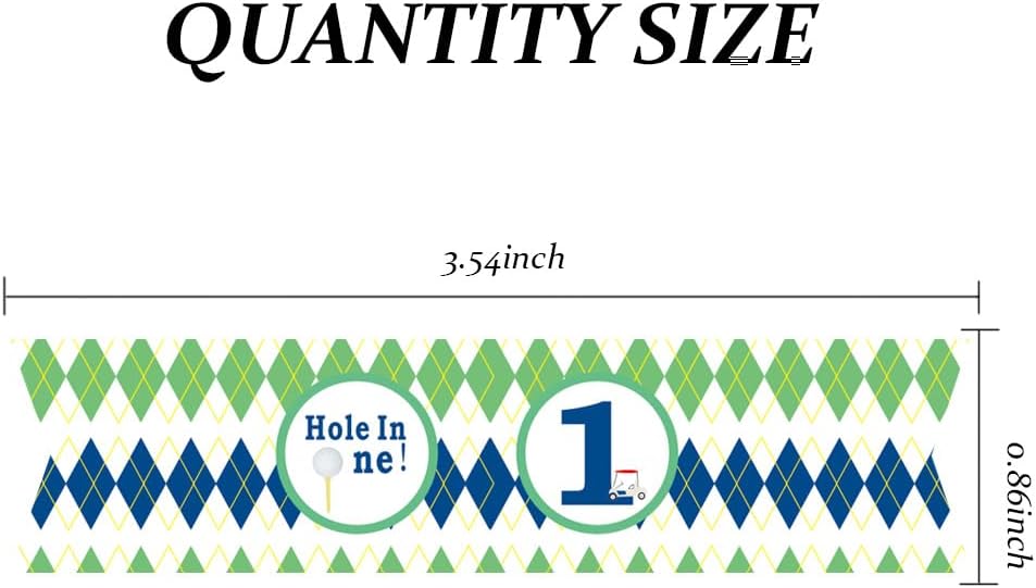 Golf Themed Birthday Party Straw Decor, 20 PCS Hole In One 1st Birthday Disposable Paper Cocktail Drinking Straw With Flag Tag for Baby 1st Birthday Party Decorations (Plaid Pattern Hole In 1)
