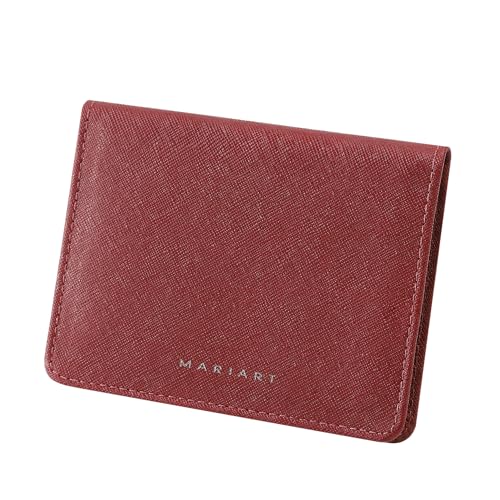 Mariart 649S Carteira Feminina de Couro Bovino Legítimo p/CNH, RG e Cartões (Cereja)