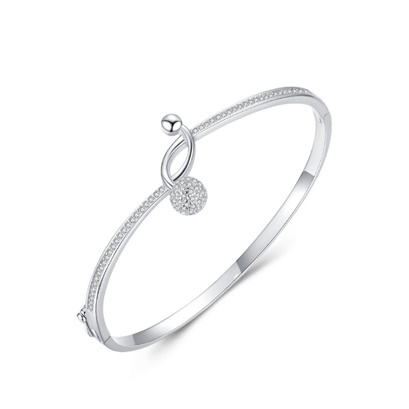 Bracciale da donna, bracciale da donna Boho Ball con moissanite gioielli da donna