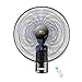 HRXQ 16″/18″ Ventilador De Pared con Mando a Distancia Ventiladores De Pared Silenciosos Ventilador Electrico Oscilante De 3 Velocidades/Mando a Distancia/Temporizador,55W