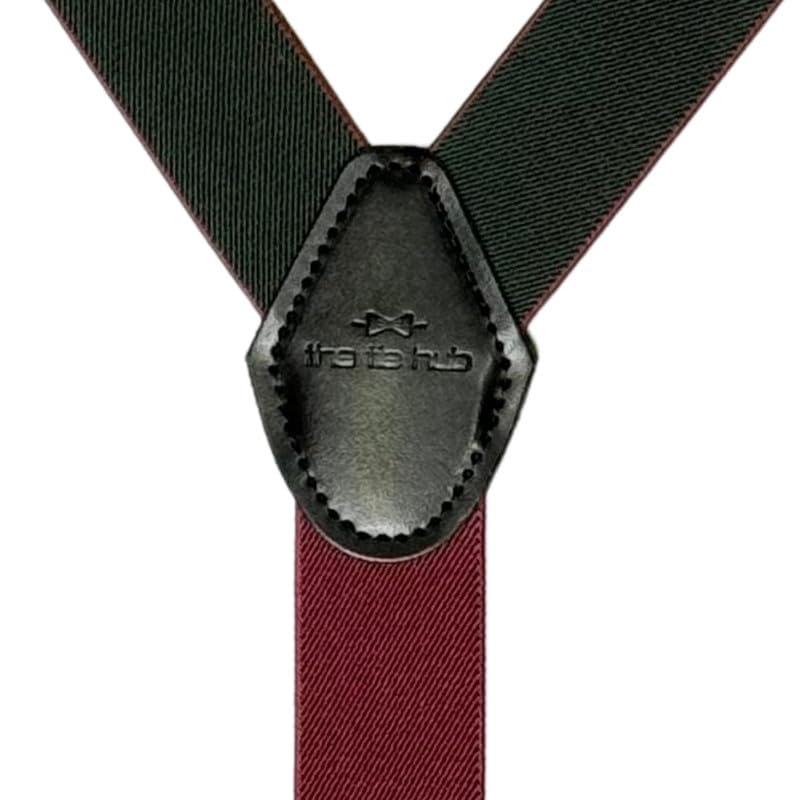 Image of The Tie Hub Suspenders for Men | Slim Clip-On Y-Back Elastic Braces | Adjustable 1.25 Inch | Formal Wedding Office