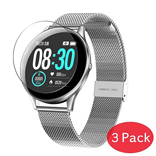 Vaxson 3 Stück 9H Panzerglasfolie für HopoFit HF05 1.3" Smartwatch smart Watch Panzerglas Schutzfolie Displayschutzfolie Bildschirmschutz Intelligente Uhr Armband Smartwatch