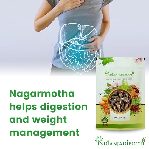 Image of IndianJadiBooti Pure Nagarmotha Roots (Whole Mustak /Cyperus Rotundus) | Raw Nutgrass Tubers for DIY Hair Oil, Digestion & Herbal Decoctions (100 Grams) | (Pack Of 2)