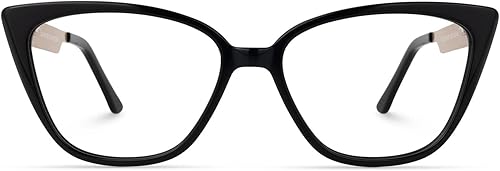 Zeelool Marco de gafas de ojo de gato de gran tamaño de acetato vintage con lente transparente sin receta para mujeres Knapp ZWA215110