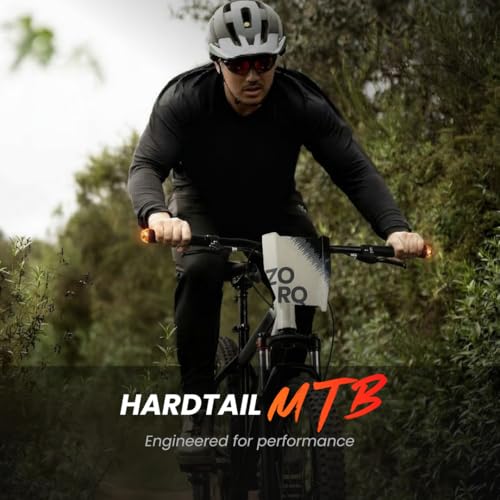 Image of HORNBACK ZORQ+ Mountain Cycle 24 Inch | Shimano 21-Speed Gear Cycle | PulsePods DRL + Indicator Lights | VeloBlade Visor | FXK Pro 100mm Lockout Suspension | for Men & Women