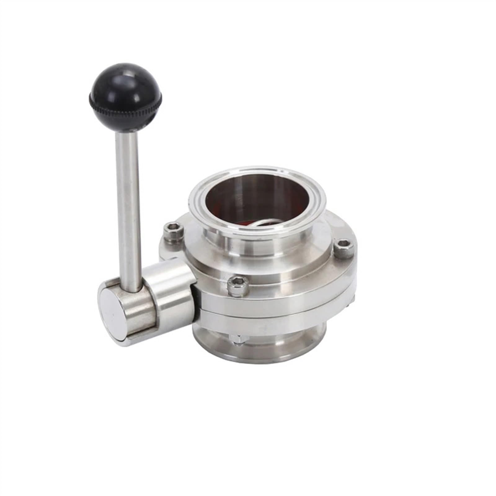 3/4" 1" 1-1/4" 1-1/2" 2" 3" Vanne Papillon à Trois Pinces en Acier Inoxydable SS304(102mm Ferrule 119)
