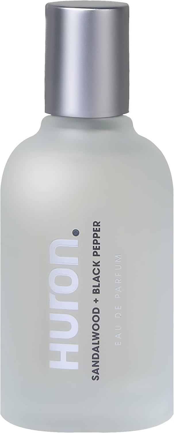 Huron Cologne for Men and Women, Eau de Parfum with Sandalwood + Black Pepper Scent, Premium Clean Daily Fragrance for Everyday Wear, 1.7 Fl Oz
