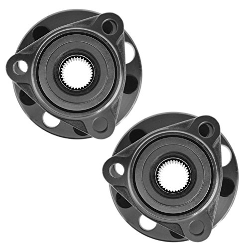 Image of TRQ Front Left and Right Wheel Bearing and Hub Assembly Set 2 Piece Compatible with 1984-2005 Chevrolet Cavalier 1987-1996 Beretta 1987-1996 Corsica 1985-1998 Pontiac Grand Am 1995-2005 Sunfire