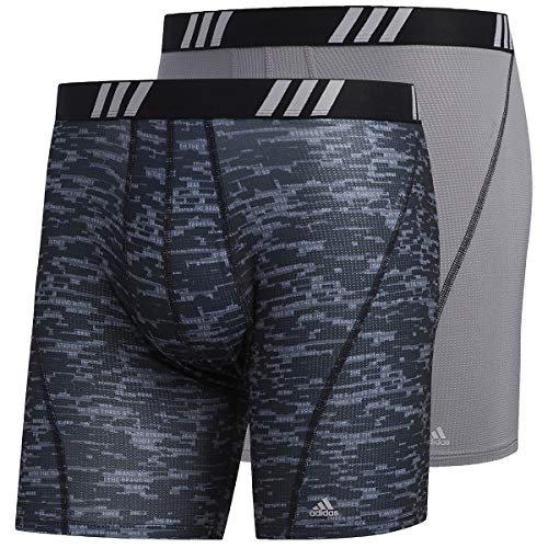 adidas Men's Sport Performance Mesh Boxer Brief Underwear (2-Pack)