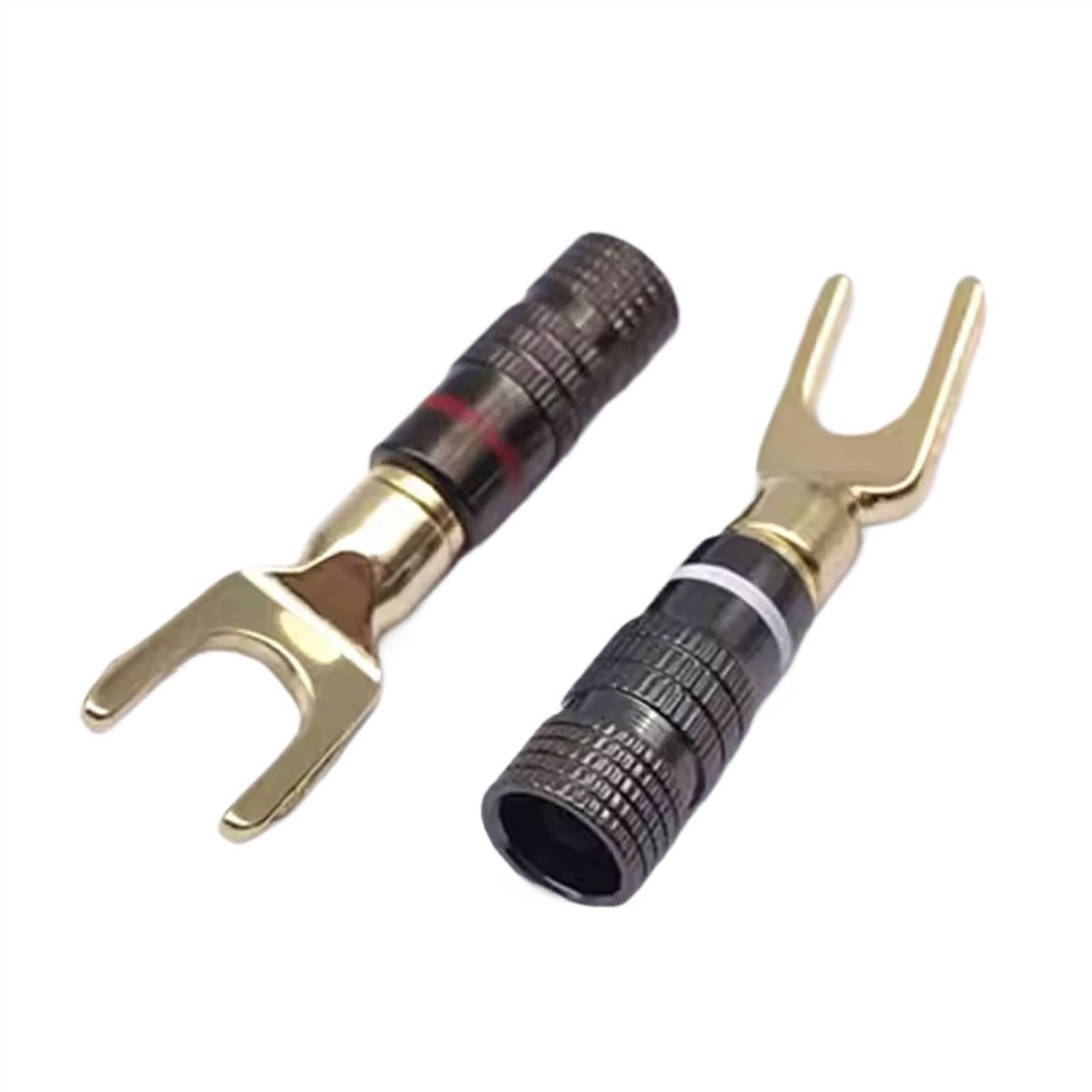 Connecteur de Haut-Parleur fiche Banane à fiche Banane 50 pièces/lot connecteur de Haut-Parleur 4mm Bouchon de Verrouillage à vis(50 Pieces)