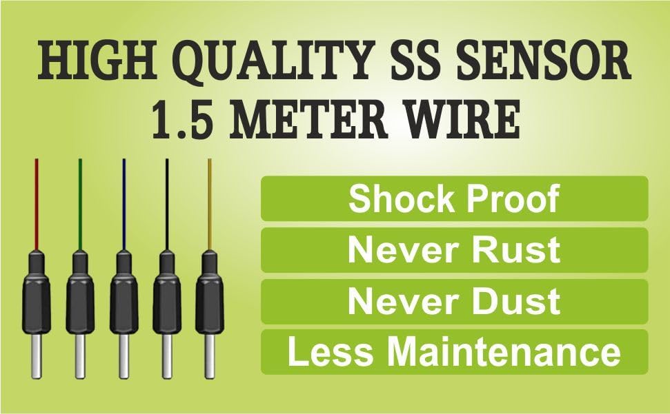 Image of Imagine Technologies Stainless Steel Sensors for Water Level Controller or Water Level Indicator 1.5 M Long (Set of 5)