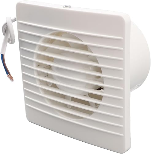 EVGATSAUTO Ventilador de escape de 4 pulgadas ABS de alta velocidad a través de la instalación de la pared Ventilador de ventilación para cocina