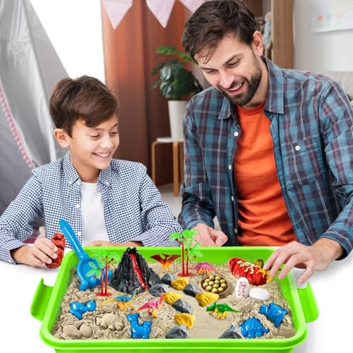 Image of Sensory Bin Dinosaurs Kit with Sensory Sand